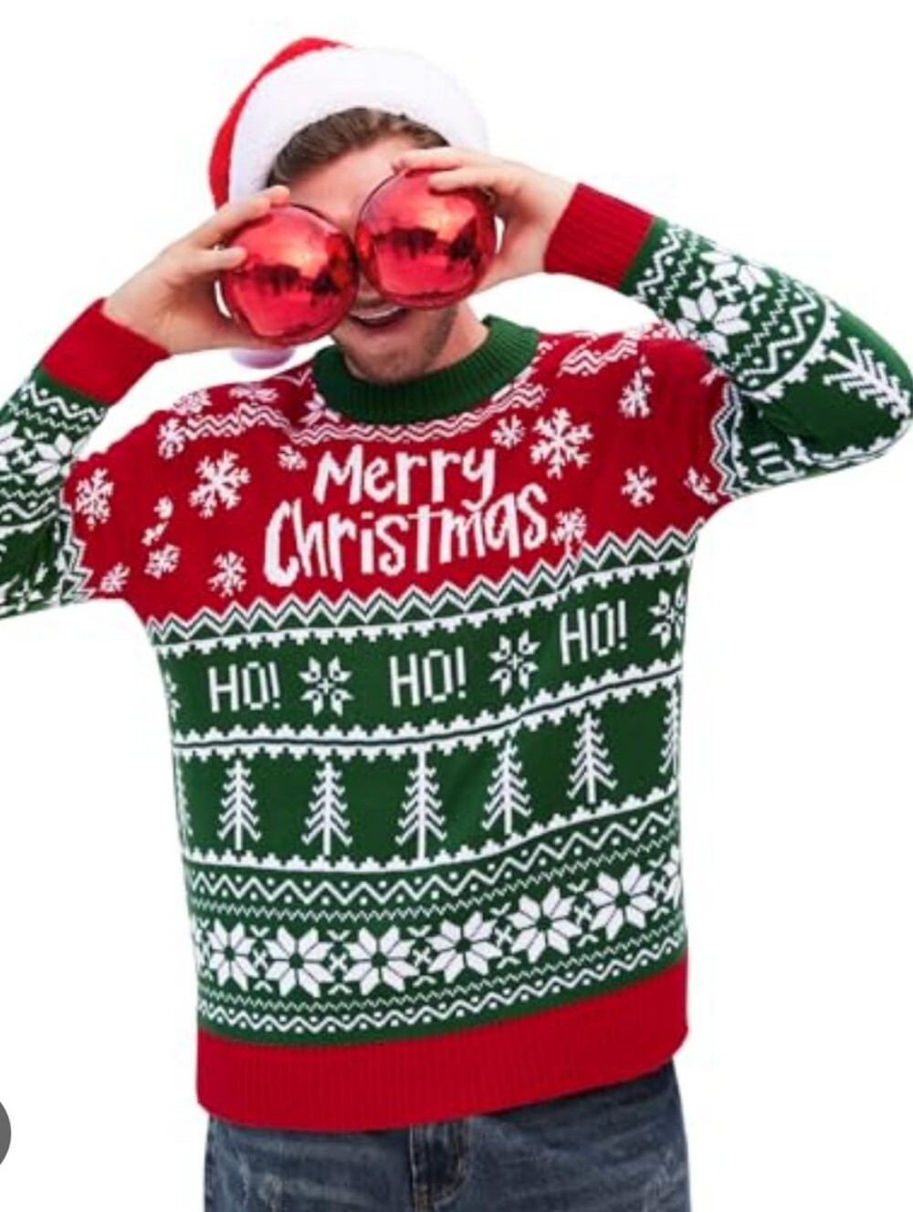 Arvilhill NWOT MEN'S Xmas Crewneck Knit Sweater - 2XL